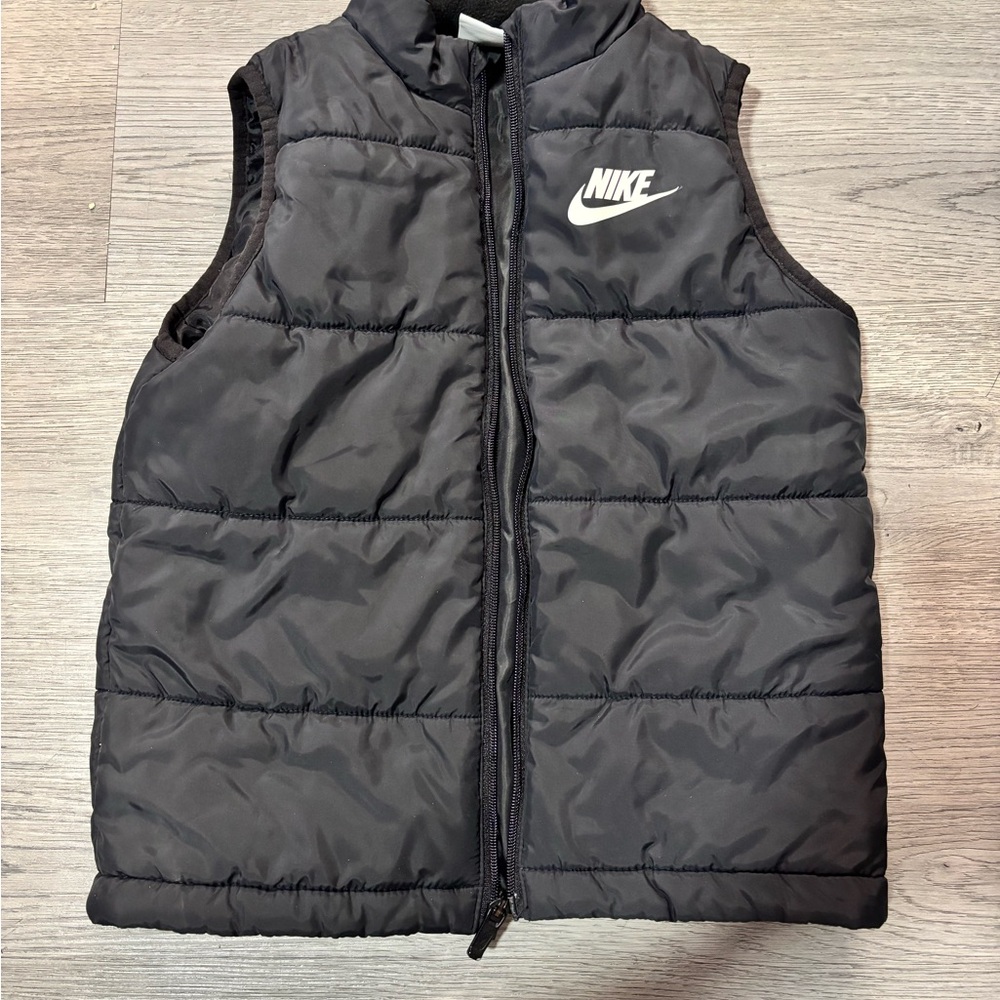 Nike Kids Black Quilted Vest